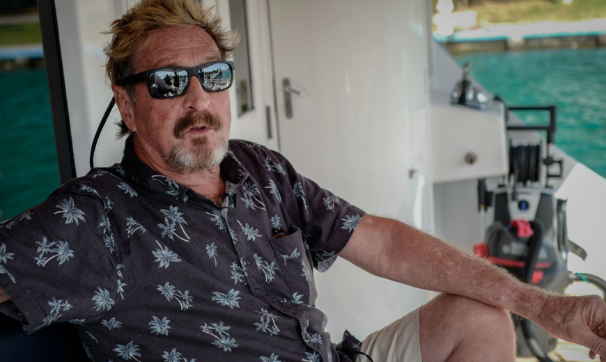 Bitcoin hasn’t hit $500K, so now John McAfee has to eat his own…well, just click