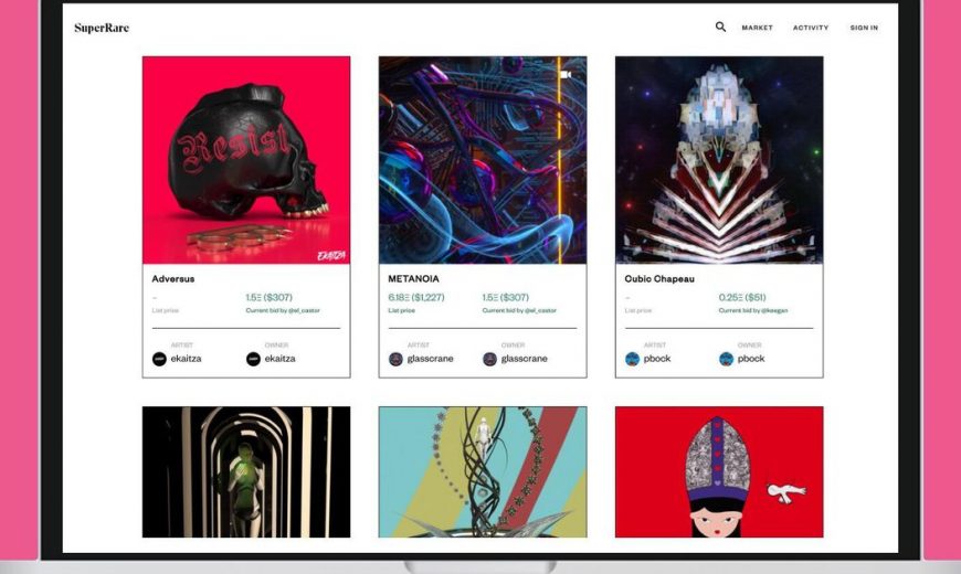 Collect digital art on this platform to display in your home, or in VR