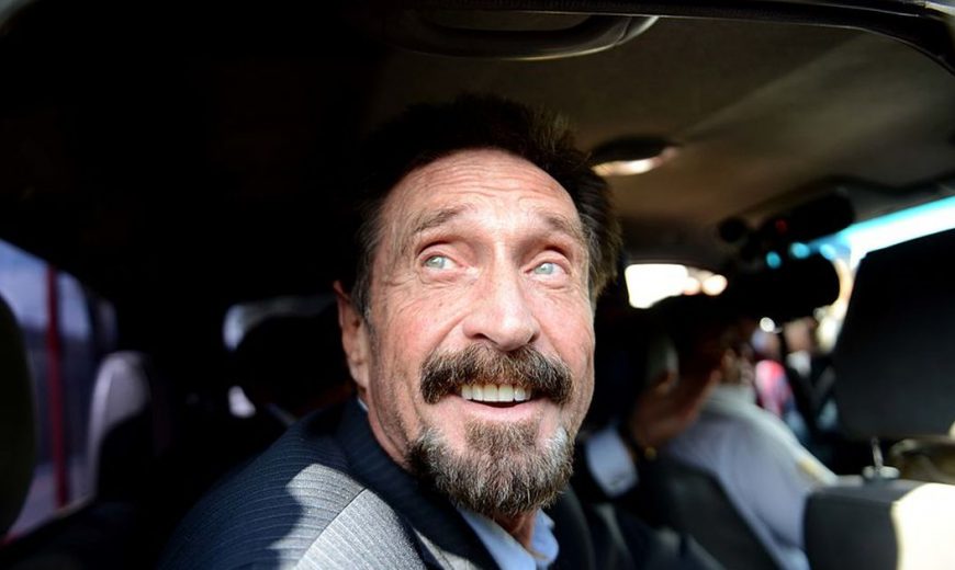 Not even prison can keep John McAfee from shilling shady crypto